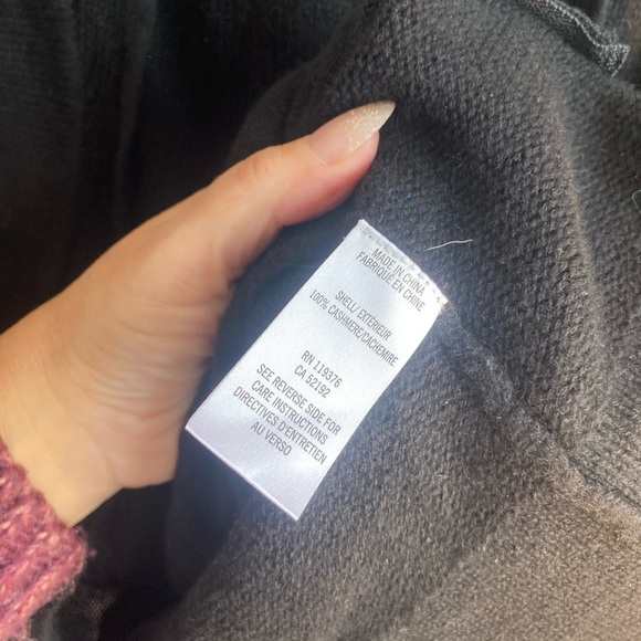 Helmet Lang Black Cashmere Sleeveless Zip-Up Vest szM - Picture 4 of 6